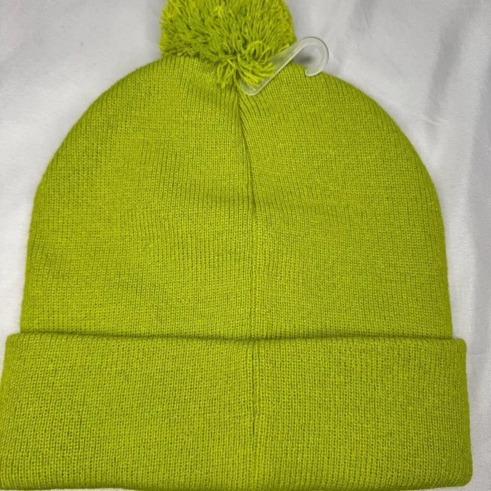 Dr. Suess Grinch Green Beanie with Pom Pom OS